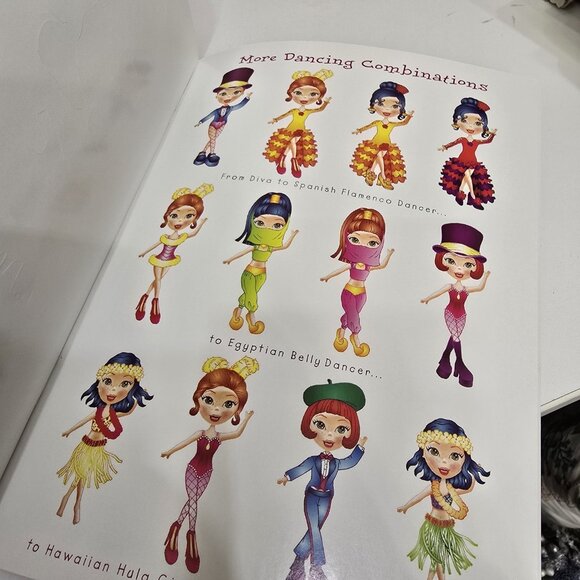 Set Of 4 Dress Up Dolls  Paper Doll Books Uncut Fashions - Picture 3 of 16